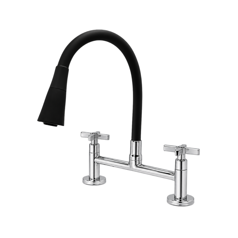 MISTURADOR MESA FLEX. JATO DUPLO PRETO C68 MVS PREMIUM — MISTURADORES BOLTEC (cód. 1011468)