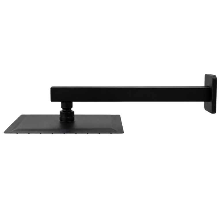 CHUVEIRO QUADRADO INOX PRETO (20CM)