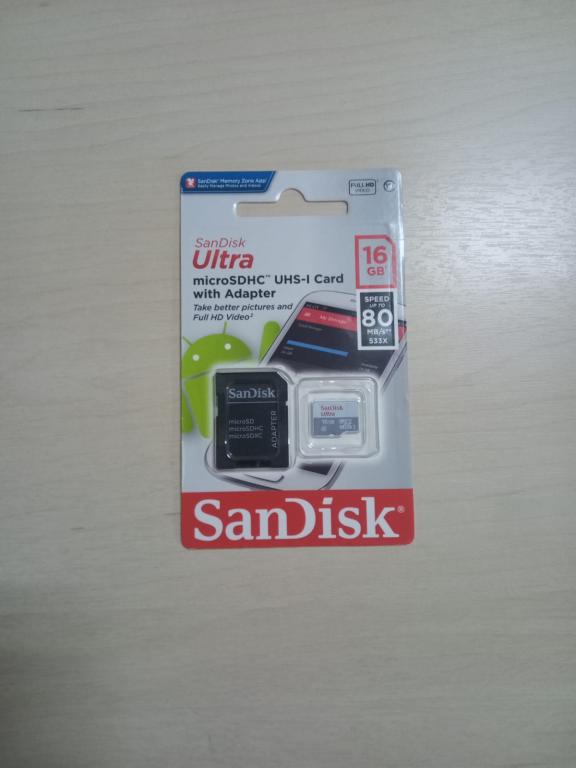 Cartão Memoria Ultra 16Gb Sandisk
