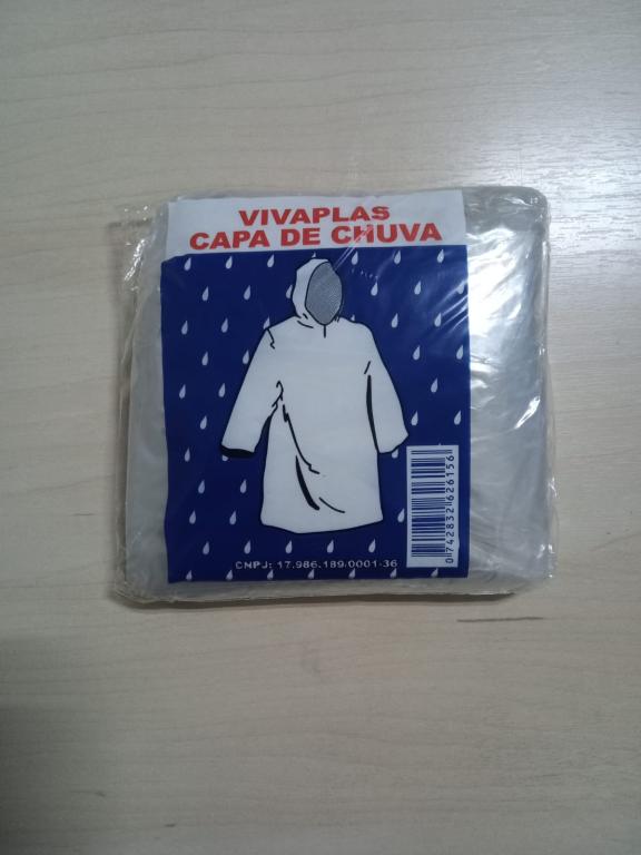 Capa de Chuva Descartável Transparente