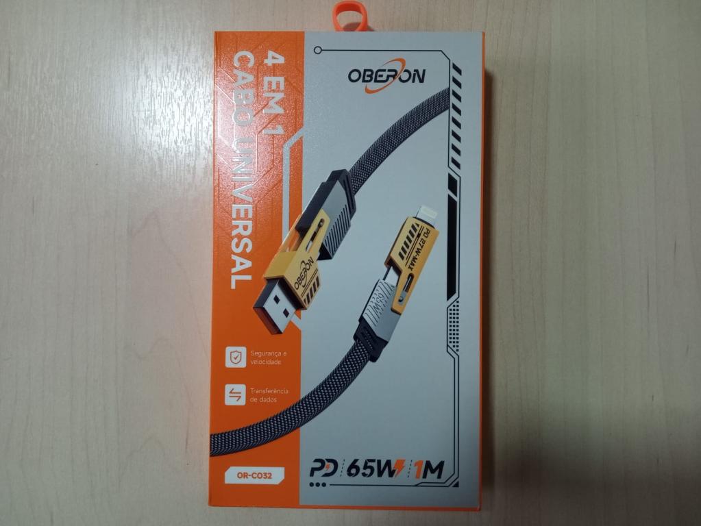 Cabo 4 em 1 Universal 1m 65W OR-CO32 Oberon