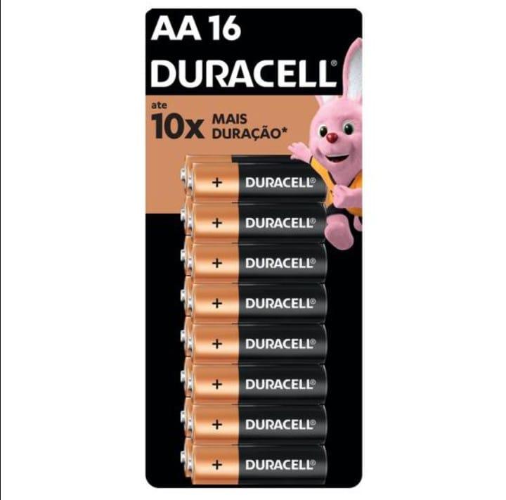 Pilha AA Alcalina c/16 Duracell