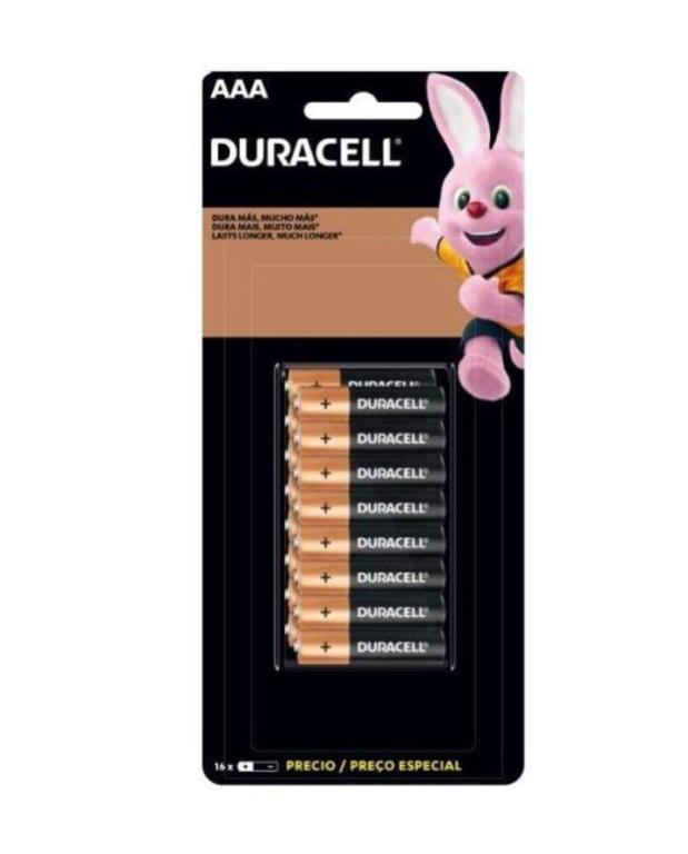 Pilha AAA Alcalina c/16 Duracell