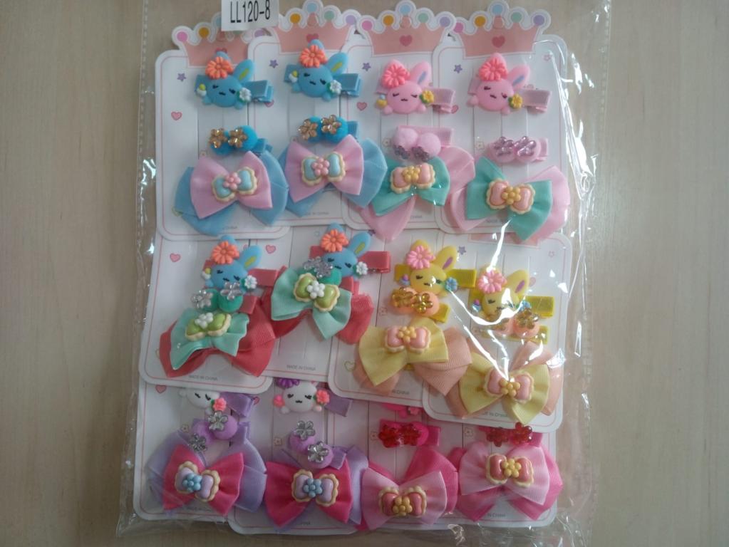 Enfeite Triplo p/ Cabelo Infantil Coelhinho