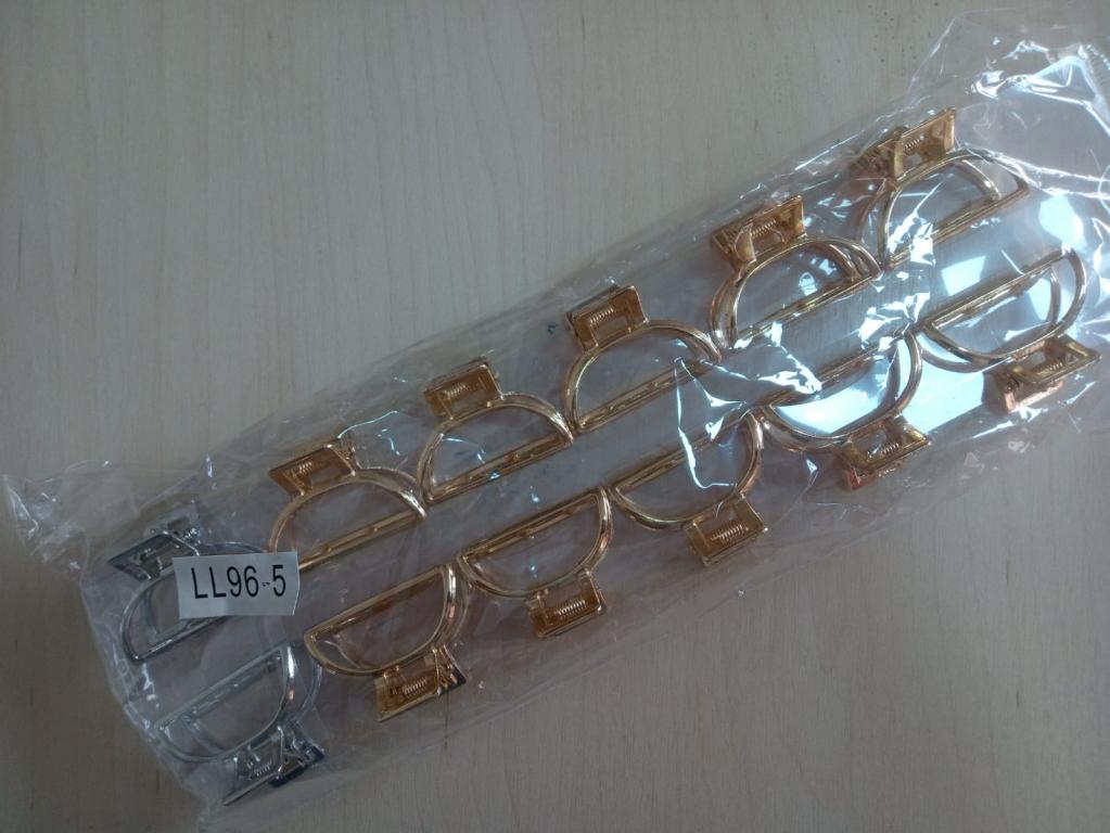 Presilha Piranha Metal Dourada/Prata Peq