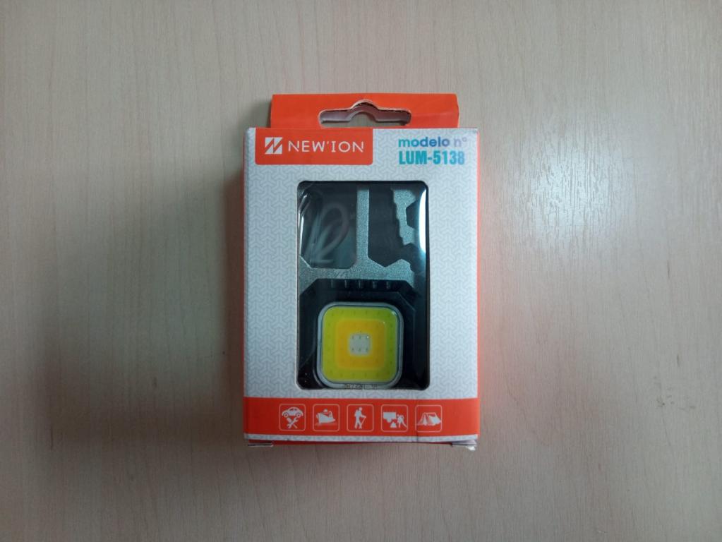 Lanterna Led recarregavel multi função LUM-5138 New Ion