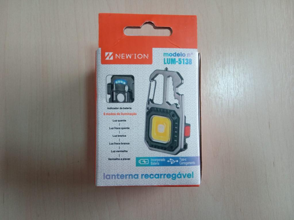 Lanterna Led recarregavel multi função LUM-5138 New Ion