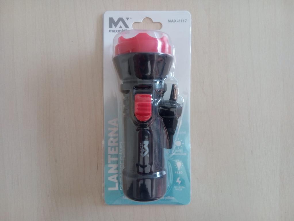 Lanterna Led Recarregável MAX-2117 Maximidia