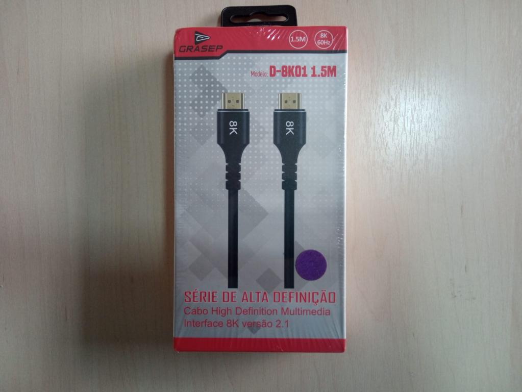 Cabo HDMI 8K  2.1 D-8K01 1.5M Grasep
