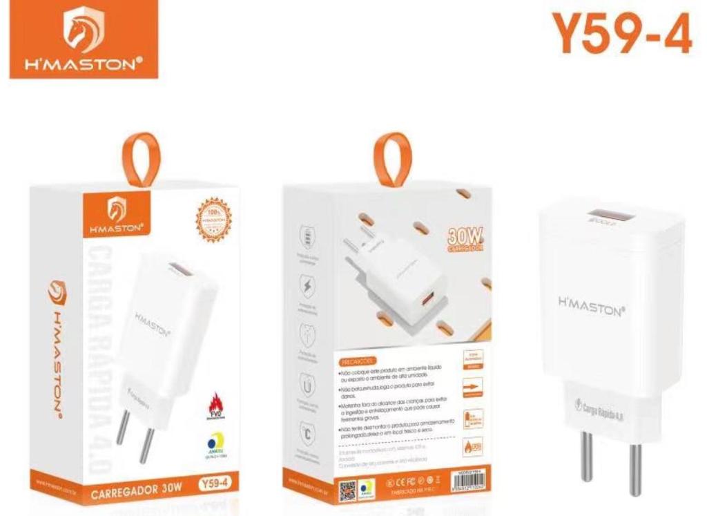 Carregador Tomada 30W 1USB QC3.0 Y59-4 HMaston