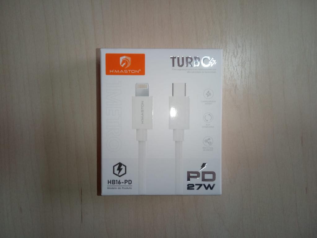Cabo Tipo C p/ Iphone Turbo PD 27W HB16-PD HMaston