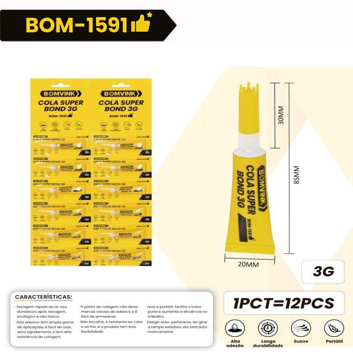 Cola Super Bond 3g BOM-1591 Bomvink
