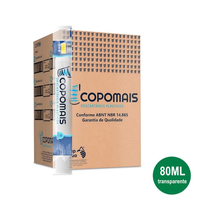 COPO CAIXA - 80 ML