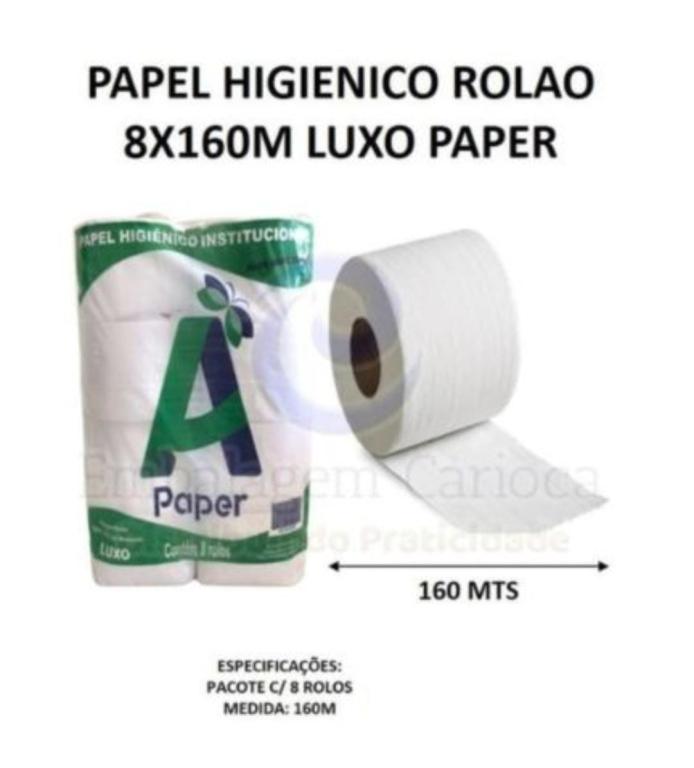 PAPEL HIGIÊNICO ROLÃO LUXO