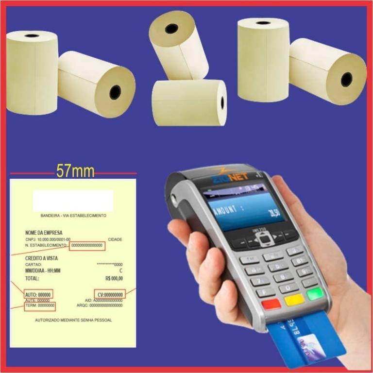 BOBINA P/CARTÃO 57MMX16M - CX