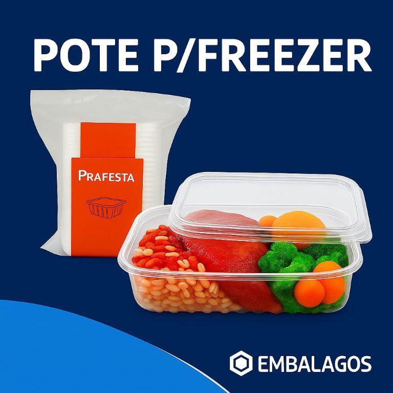 POTE RETANGULAR 1000ML - P/(FREEZER E MICROONDAS)