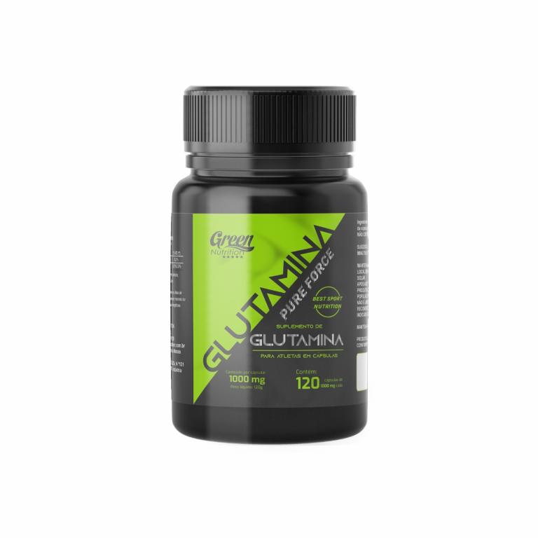 GLUTAMINA PURE FORCE 1G 120CAPS GREEN NUTRITION