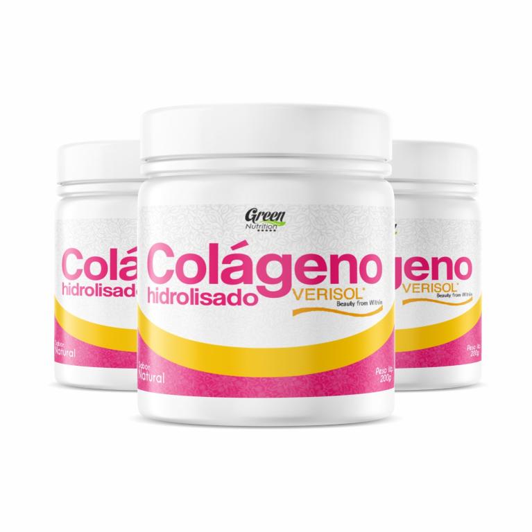 COLAGENO PLUS HIDROLISADO VERISOL NATURAL 200G GREEN NUTRITION