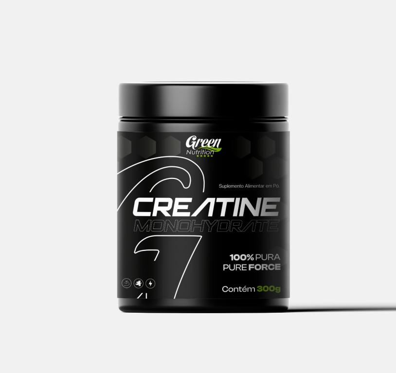 CREATINE MONOHYDRATE 100% PURE FORCE 300G GREEN NUTRITION
