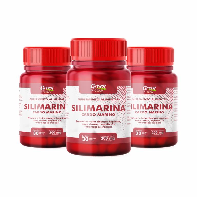 SILIMARINA (CARDO MARIANO) 200MG 30CAPS GREEN NUTRITION