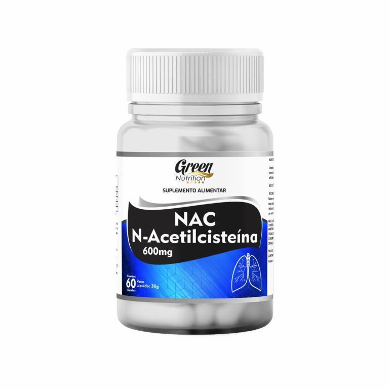 NAC N-ACETILCISTEINA 600MG 60CAPS GREEN NUTRITION