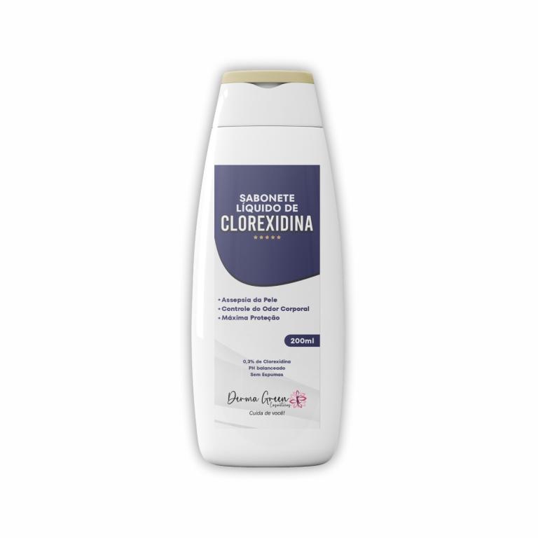 SABONETE DE CLOREXIDINA 200ML DERMA GREEN COSMETICOS