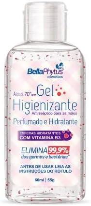 GEL PERFUMADO COM MICROESFERAS 12X60ML DISPLAY BELLA PHYTUS