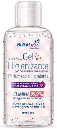 GEL PERFUMADO COM MICROESFERAS 60ML DISPLAY BELLA PHYTUS