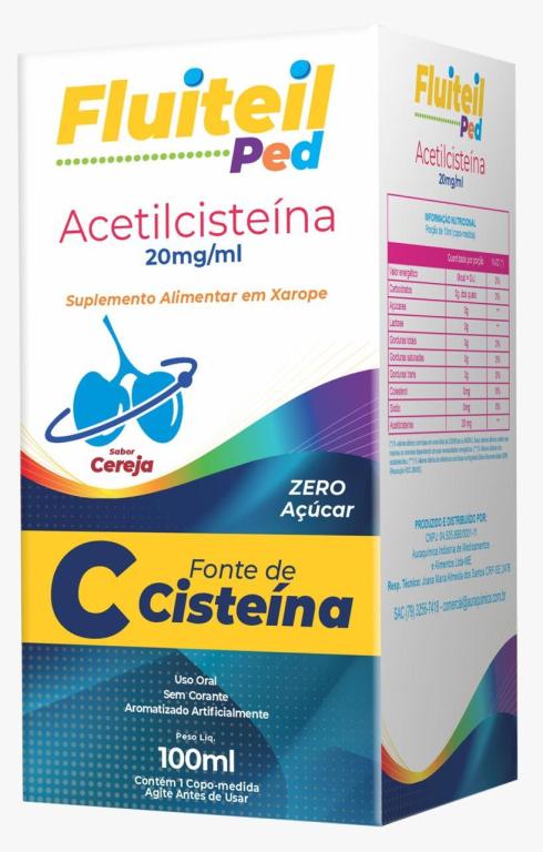 FLUITEIL ACETILCISTEINA PED 20MG/ML 120ML AURA