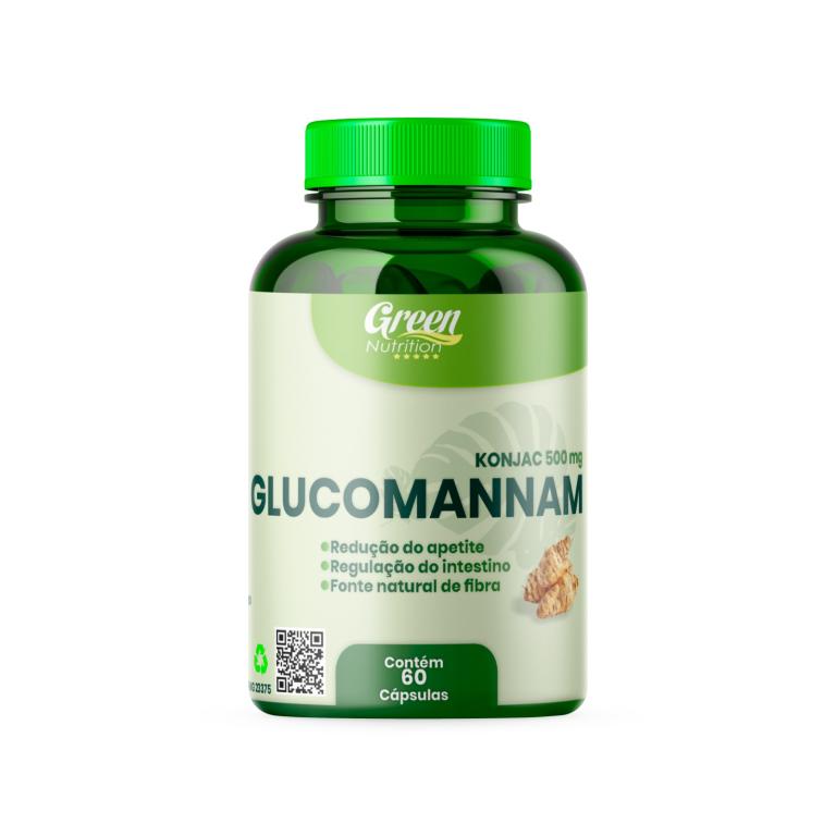 GLUCOMANNAM 500MG 60CAPS GREEN NUTRITION
