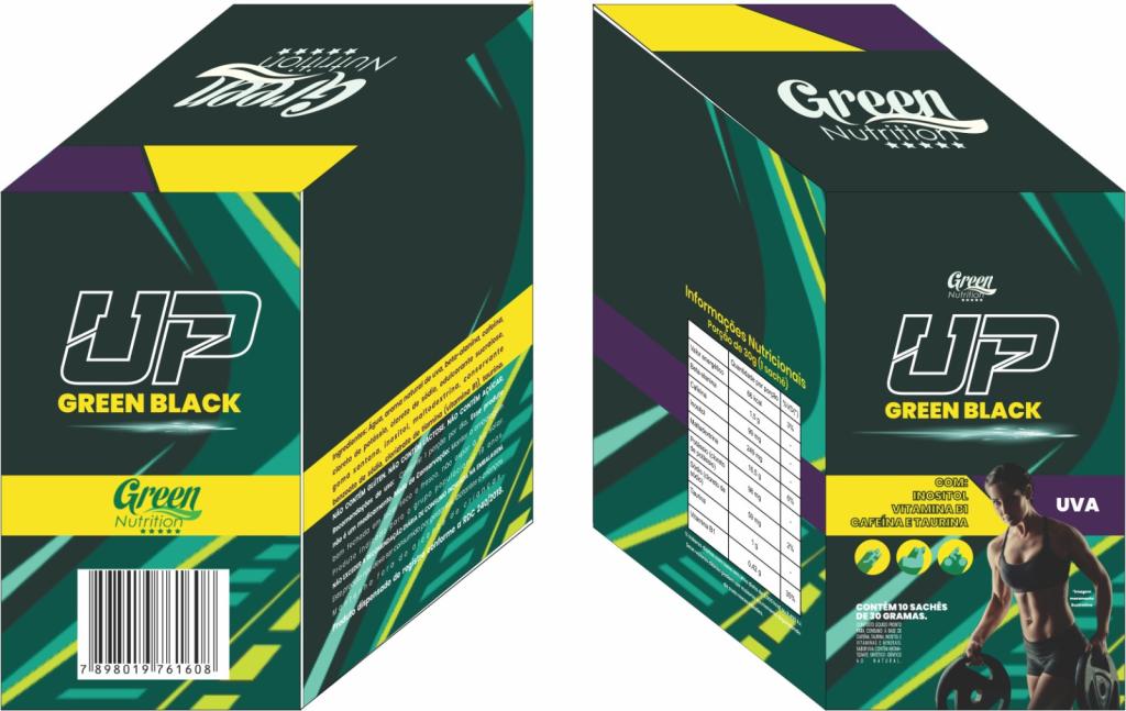 UP GREEN BLACK GUARANA C/ ACAI 10X30G  GREEN NUTRITION