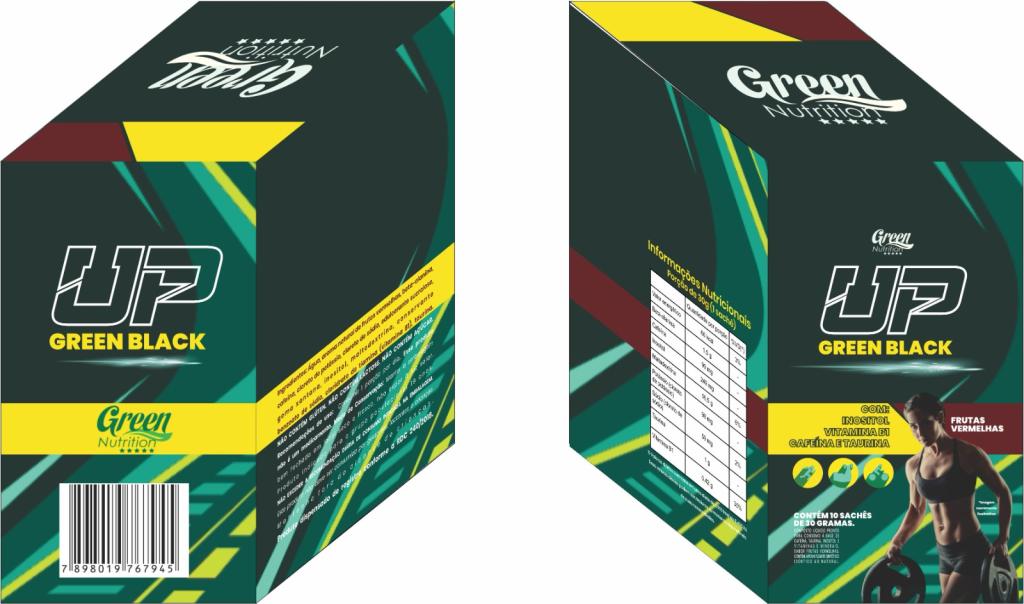UP GREEN BLACK UVA 10X30G  GREEN NUTRITION