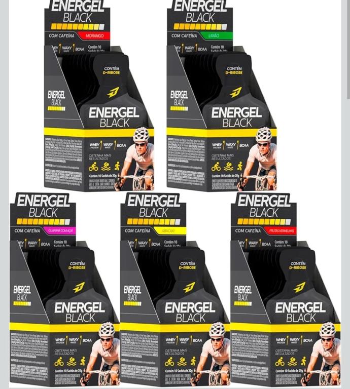 ENERGEL BLACK GUARANA & ACAI 10 SACHES BODY ACTION