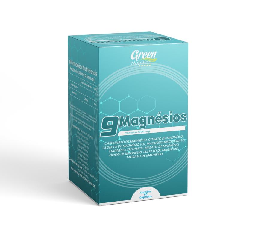 9 MAGNESIOS 600MG 60CAPS GREEN NUTRITION
