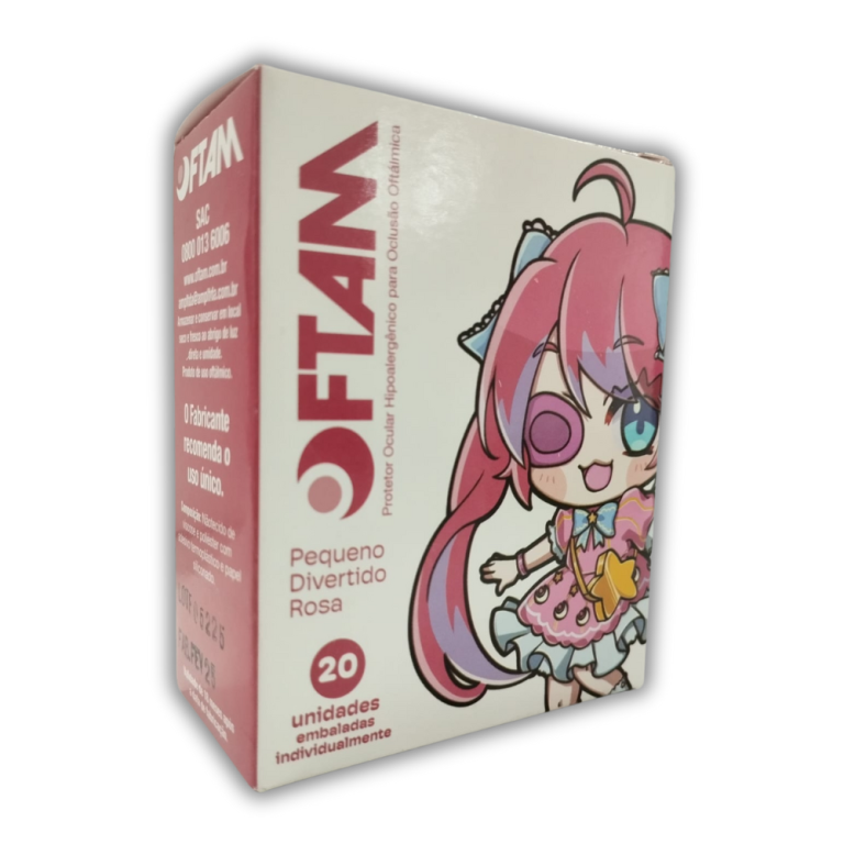 OFTAM PROTETOR OFTALMICO DIVERTIDO ROSA P C/20UN AMP