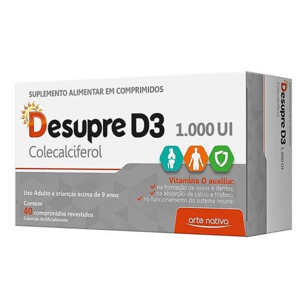 DESUPRE D3 1000UI 40CPR ARTE NATIVA