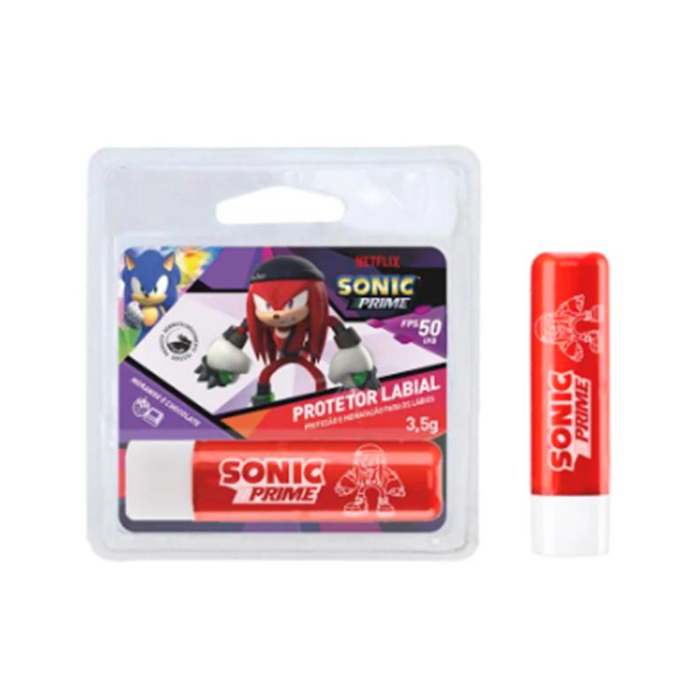 PROTETOR LABIAL FPS 50 3,5G MORANGO E CHOCOLATE KNUCKS SONIC