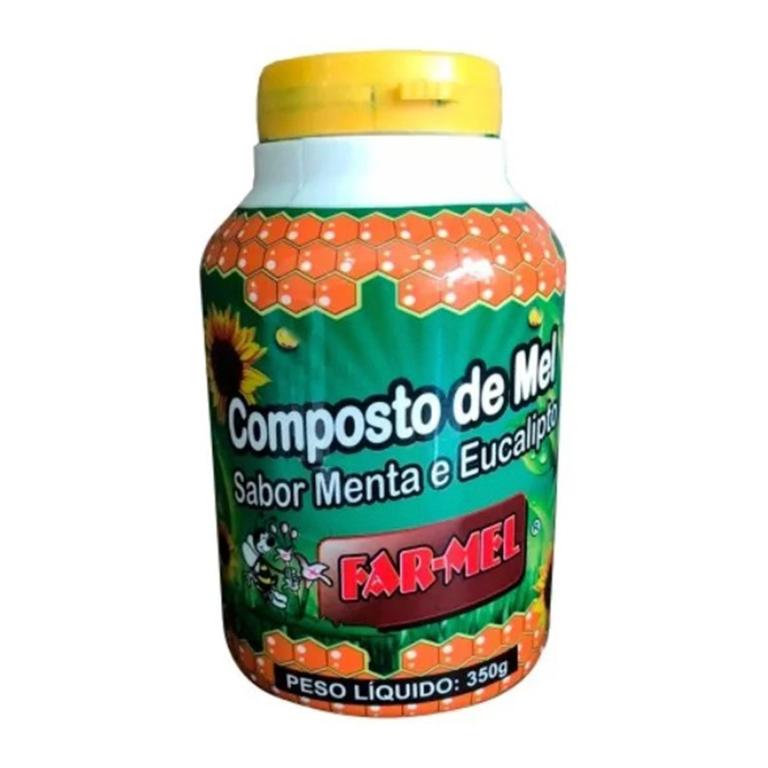 COMPOSTO DE MEL E PROPOLIS S/ MENTA & EUCALIPTO 350G FAR-MEL