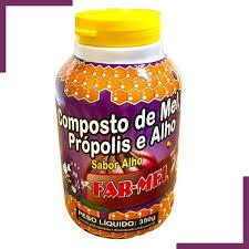 COMPOSTO DE MEL PROPOLIS E ALHO 350G FAR-MEL