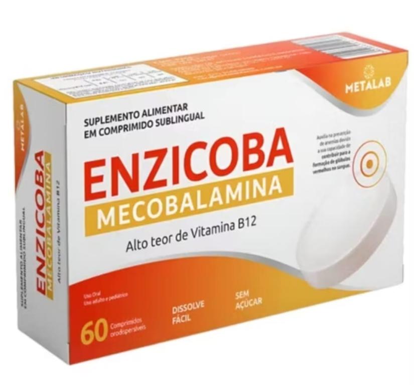 ENZICOBRA MECOBALAMINA SUBILINGUAL 414% B12 60CPR METALAB