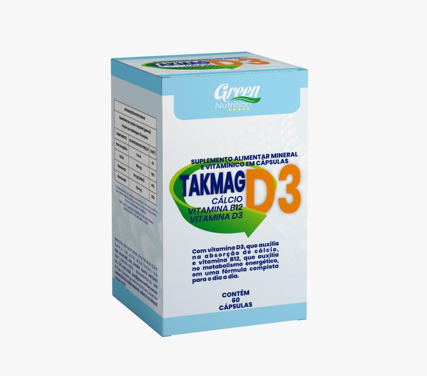 TAKMAG D3 CALCIO+VIT.D3+VIT.B12 60CAPS GREEN NUTRITION