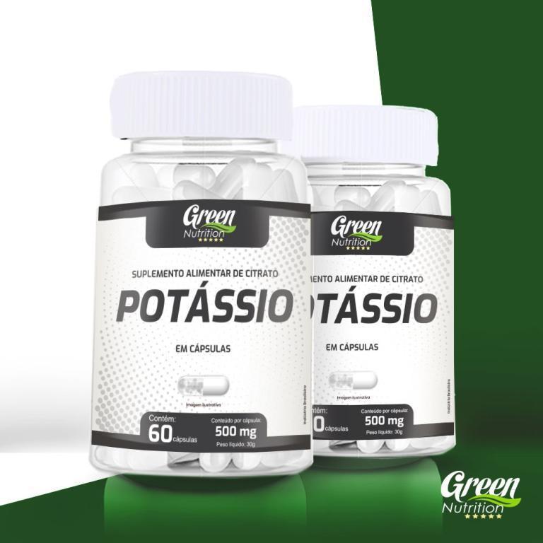 POTASSIO 500MG 60CAPS GREEN NUTRITION