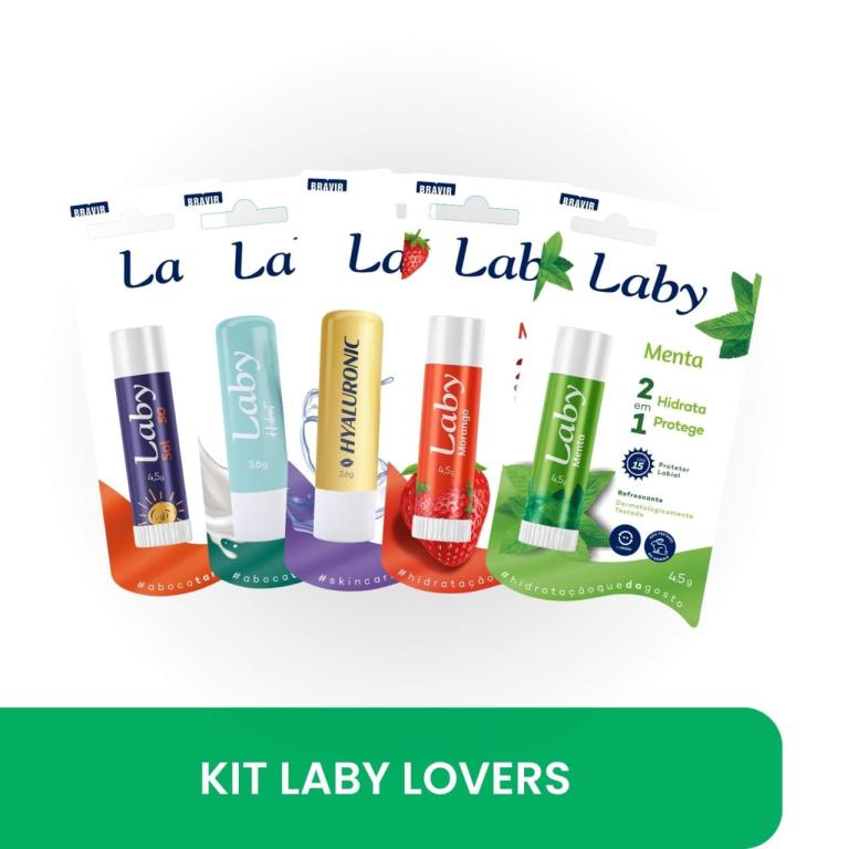 LABY PROTETOR SOLAR MORANGO LABIAL 4,5G FPS30 BRAVIR