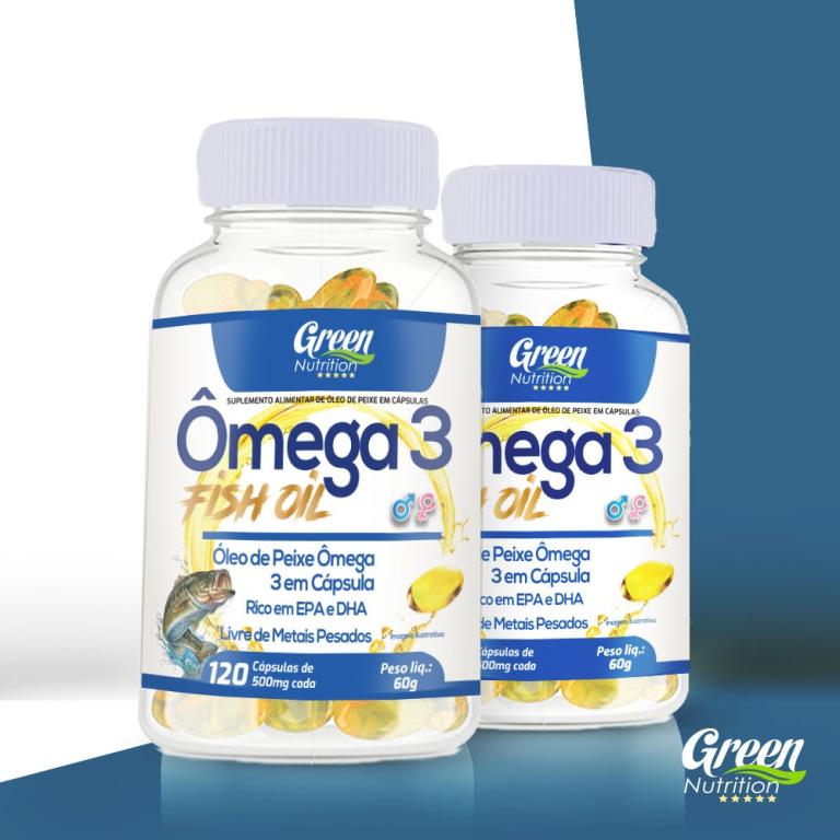 OMEGA 3 FISH OIL 500MG 120CAPS GREEN NUTRITION