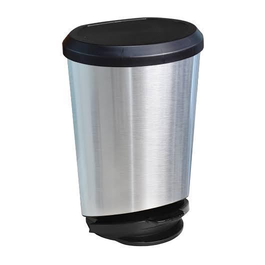 LIXEIRA C PEDAL LABEL INOX 10L POS INDUSTRIA