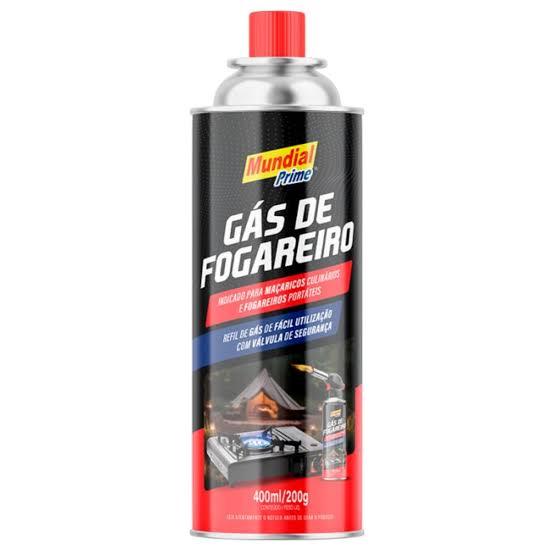 GAS DE FOGAREIRO 400ML/200G MUNDIAL PRIME - Lote: 2410000061 Validade: 03/10/2027
