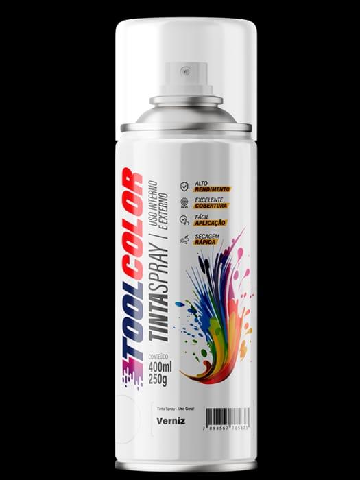 TINTA SPRAY 400ML TOOLCOLOR UG VERNIZ - Lote: A1810064 Validade: 31/10/2027