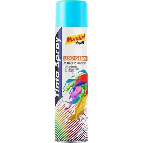 TINTA SPRAY 400ML MUNDIAL PRIME UG AZUL CLARO - Lote: 2405000865 Validade: 20/05/2027