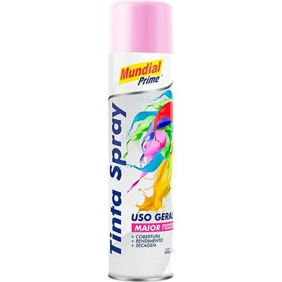 TINTA SPRAY 400ML MUNDIAL PRIME UG ROSA - Lote: 2410000962 Validade: 23/10/2027