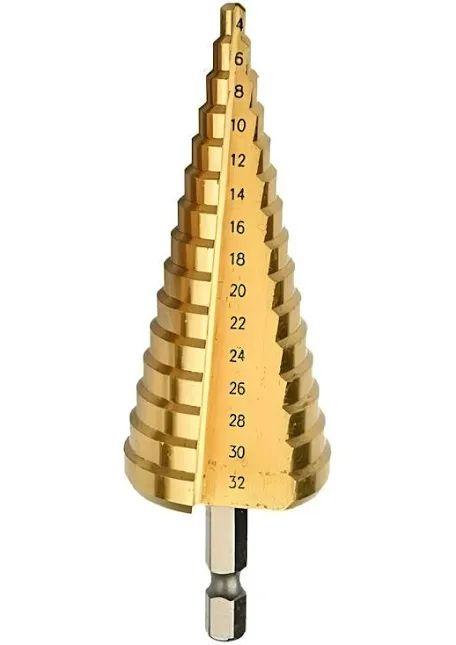 BROCA CONICA ESCALONADA  ACO RAPIDO 4 A 32MM